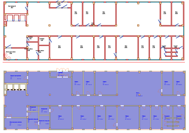 Рис 15 – Открытый файл IFC в nanoCAD и Archicad